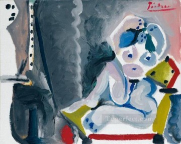 Le peintre et son modelo 1965 Cubismo Pinturas al óleo